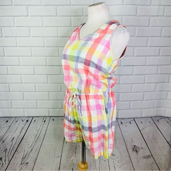 Amazon Essentials Plaid Sleeveless Romper - Medium - Picture 7 of 12
